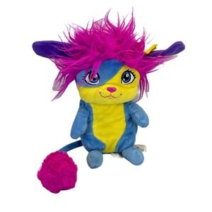 Popples Lulu 8" Plush Spin Master 2015 Blue Pink Hair